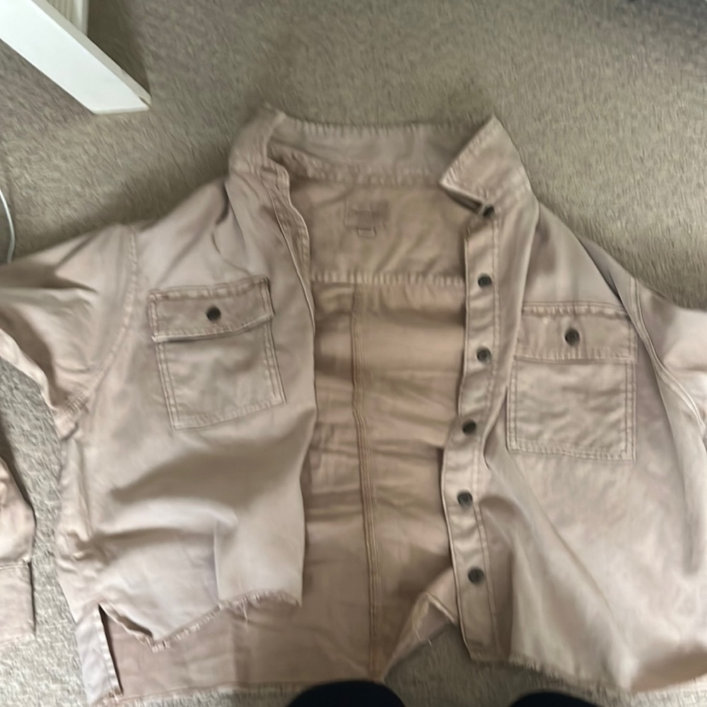 Tan American eagle Jean jacket